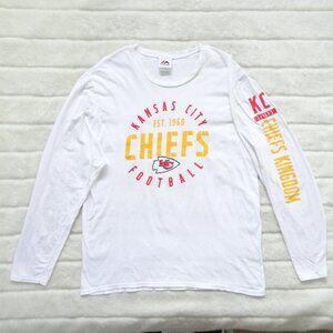 Majestic Kansas City Chiefs Men's Long Sleeve T-Shirt Large